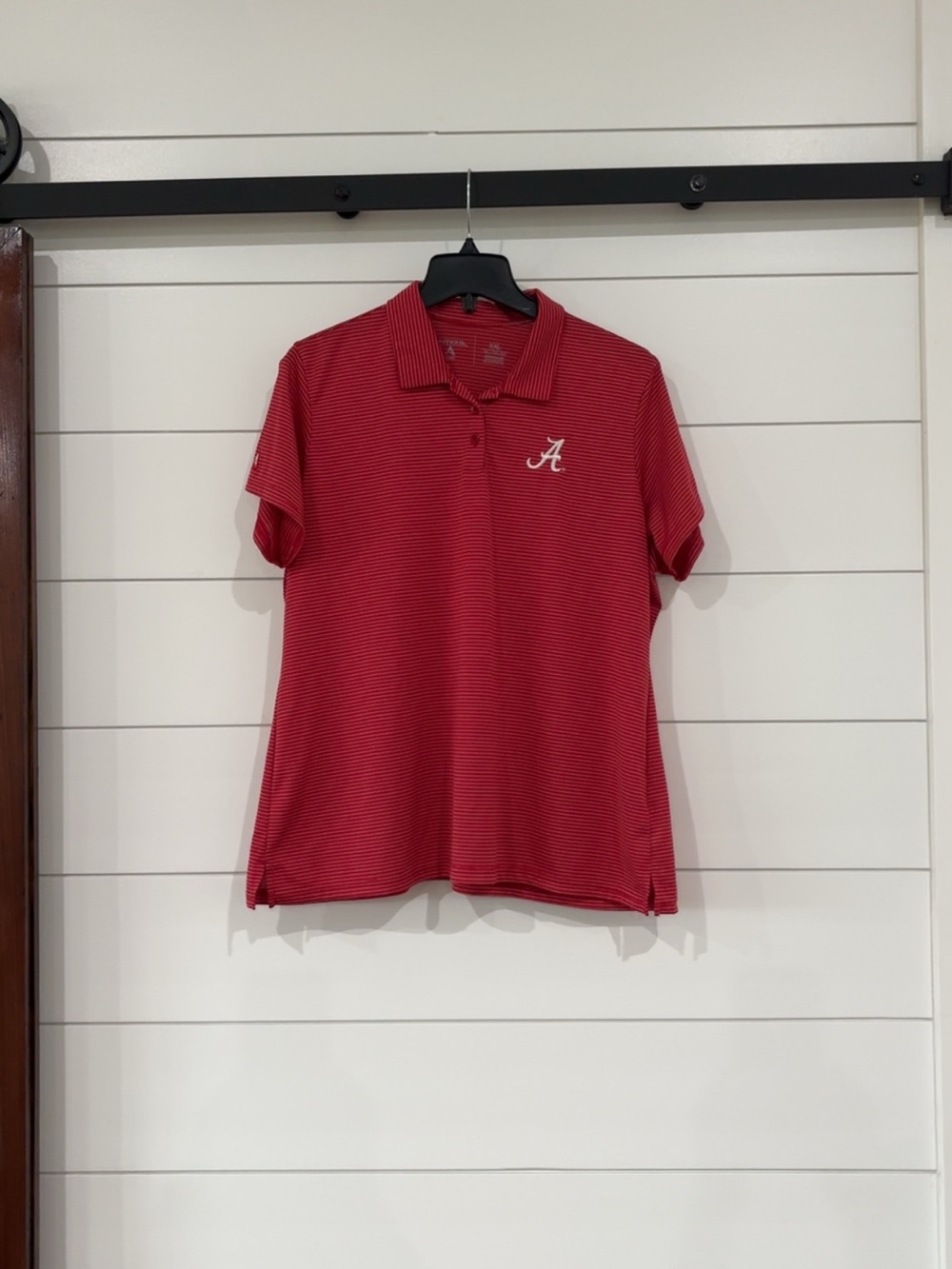 Women’s University of Alabama Crimson Striped Polo Top